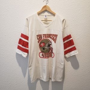 Vintage 1990’s Logo 7 NFL San Francisco 49ers T-Shirt Men's sz XL White